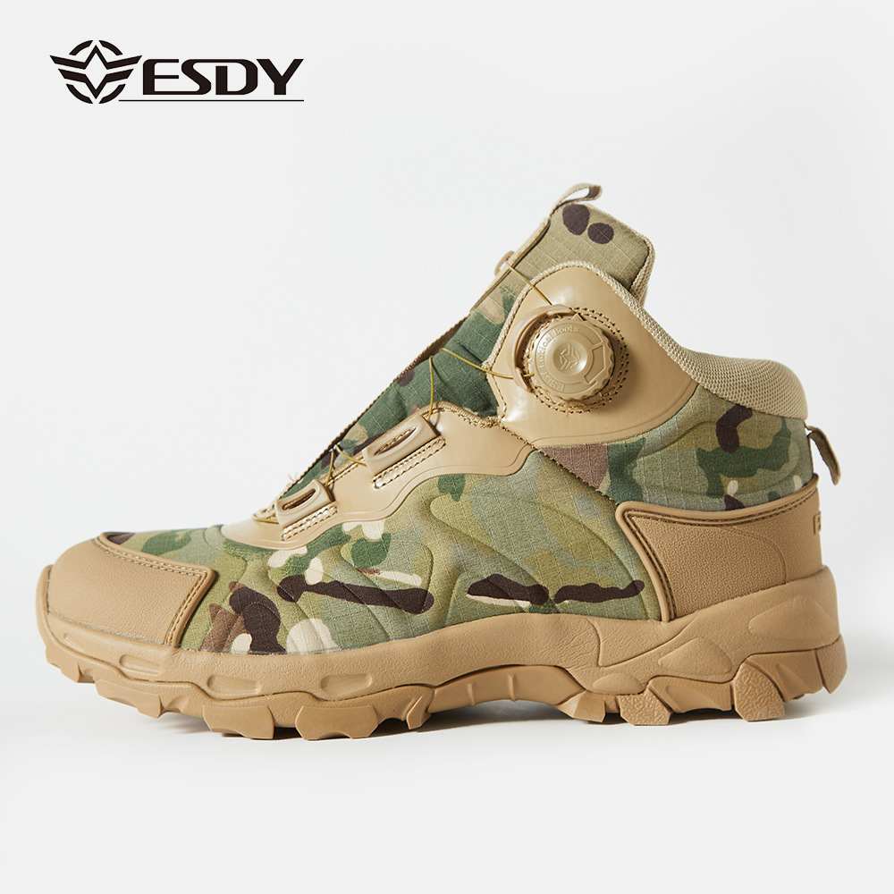 Picture of Esdy Outdoor Four-Season Mesh Tactical Boots, Comfortable, Wear-Resistant, Non-Slip Hiking Shoes, Breathable Sports Shoes, Hiking Shoes