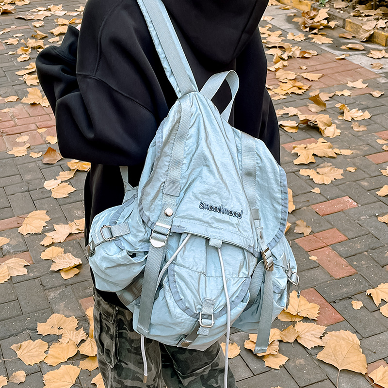 Schoolbag Korean simple leisure letters large capacity travel backpack 24 new mountaineering bag student shoulder bag wholesale