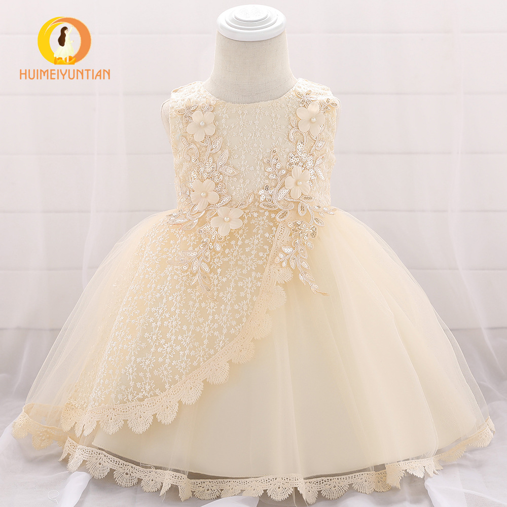 Amazon's New 2025 European and American Flower Girl Baby Princess Fluffy Skirt Flower Dress Flower Dress Flower Girl Dress Female