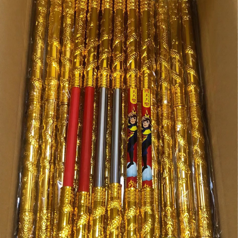 Picture of Golden Hoop Telescopic Kidsren's Toy Sun Wukong Monkey King Performance Props Gift New Luminous Adult