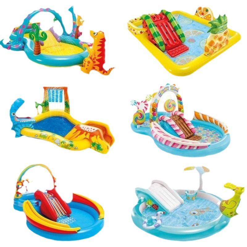 Picture of Intex Inflatable Kidsren's Slide Paddling Pool Outdoor Swimming Pool Slide Water Spray Indoor Pvc Wholesale Dropshipping