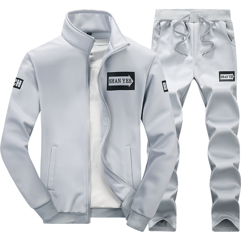 Picture of New Spring and Autumn Men's Outdoor Sports Leisure Suit Men's Foreign Trade Cross-border Running Training Suit Two Men's Clothing