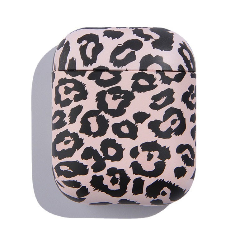 Picture of Personalized leopard zebra print airpods protective cover for Apple 1/2/3 generation Bluetooth earphone cover water sticker PC hard