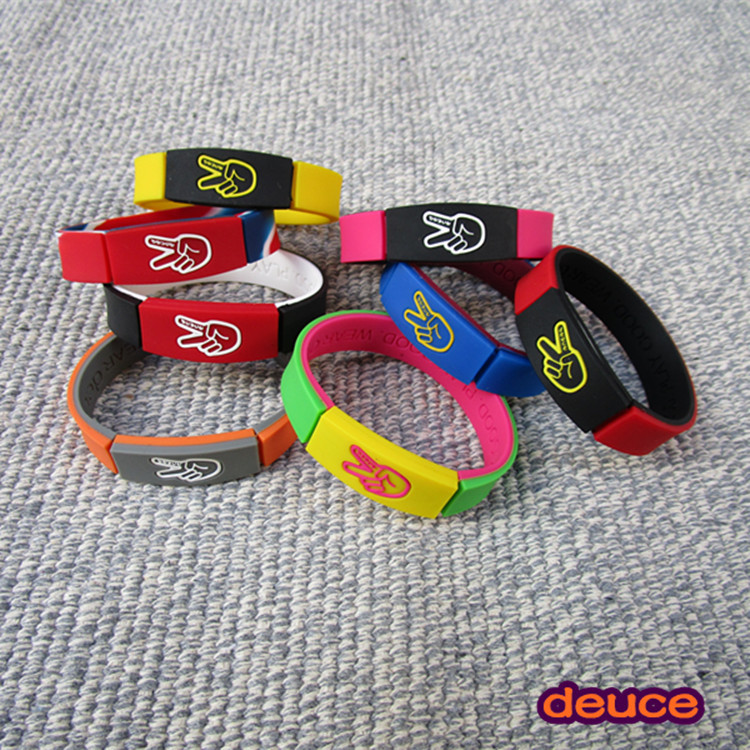 Picture of Basketball sports tide Deuce brand scissor commemorative star silicone bracelet Sports wristband Owen