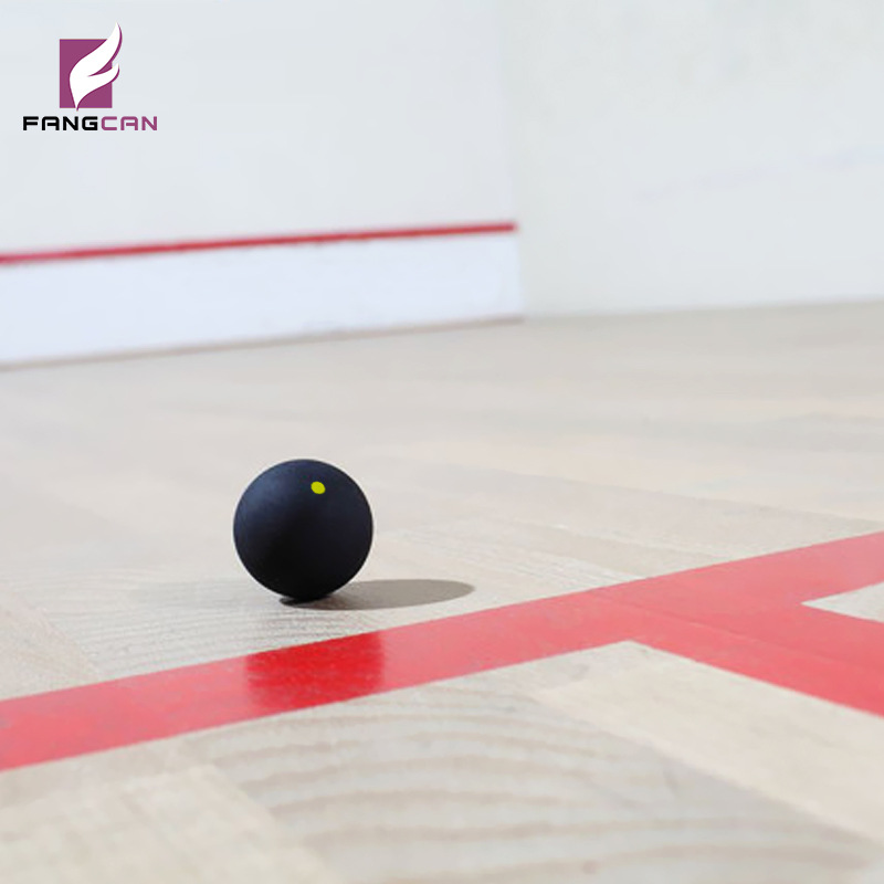 Picture of 3-piece single yellow dot squash slow into class FANGCAN square can genuine goods three-piece transparent bucket LOGO can be added