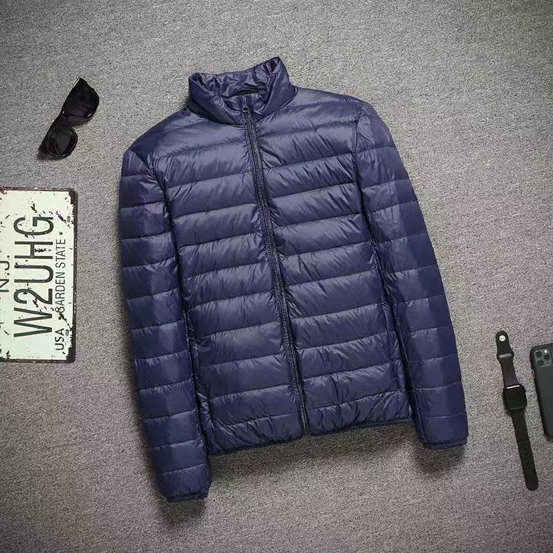 Picture of Anti-season men's cotton-padded jacket short light work cotton-padded jacket men's young and middle-aged plus size feather cotton-padded jacket father's winter coat