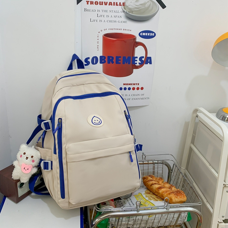 Picture of 2022 New Girls Junior High School Students Cute Japanese Printed Bear ins Backpack Large Capacity Commuter Backpack