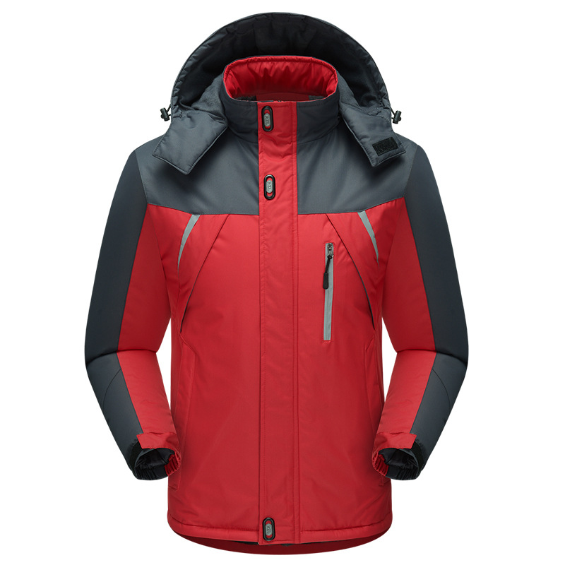 Picture of New winter outdoor fleece-lined 888 jacket plus size three-proof cold wind Men's mountaineering clothing thickened breathable cotton ski suit