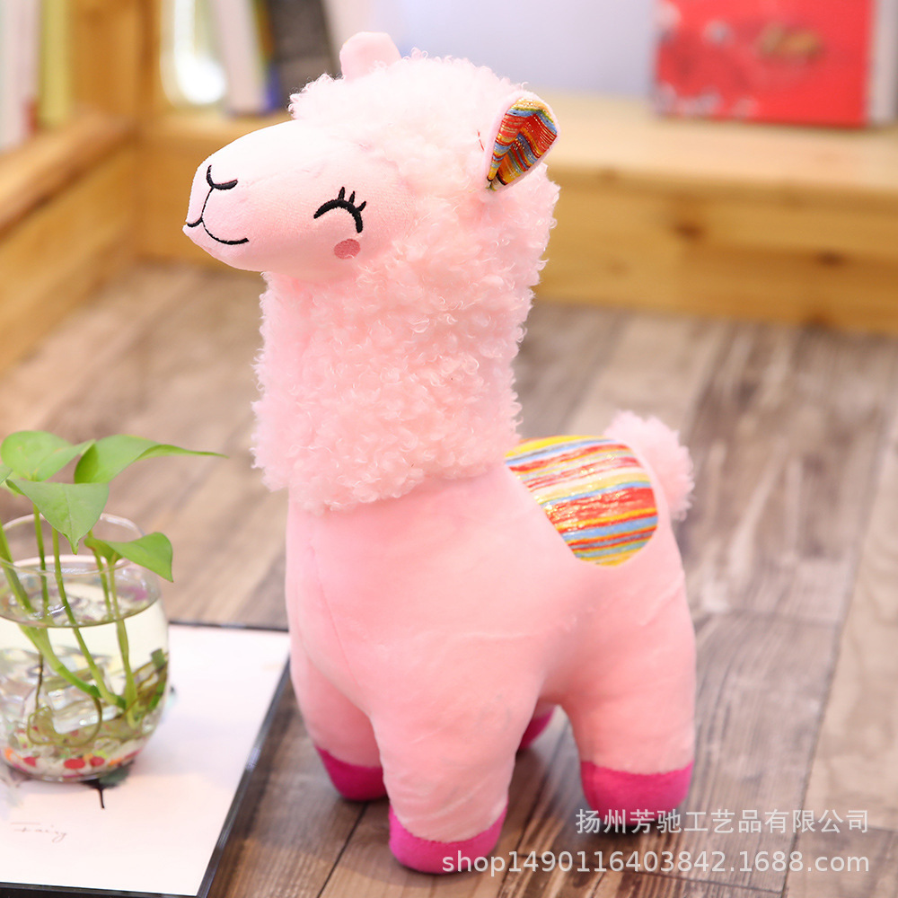 Picture of New Cartoon Plush Toy Squinting Alpaca Dropshipping Handmade