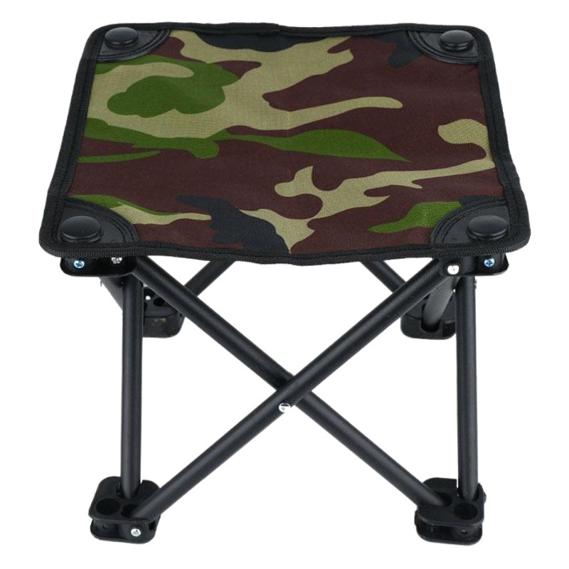 Factory wholesale camouflage folding portable pony outdoor stool folding portable camping supplies