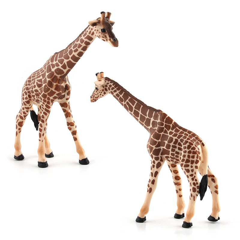 Picture of Simulation animal model toy giraffe doll ornaments plastic animal toy model sand table model scene