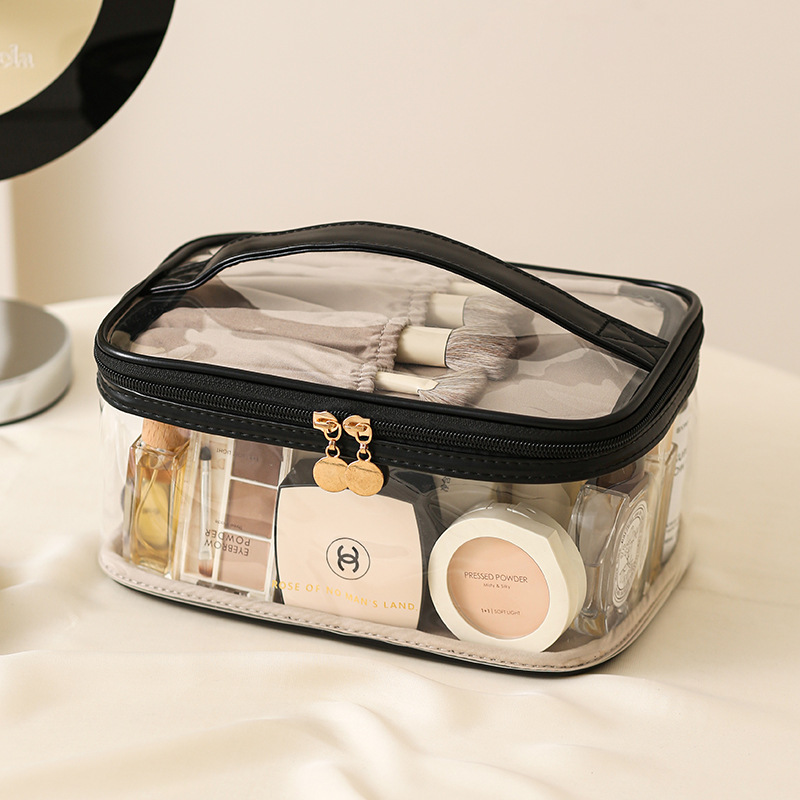 Picture of Transparent Cosmetic Bag, Large Capacity, High-Looking Portable Storage Bag, Multi-Functional Waterproof Toiletry Bag, Cross-Border Cosmetic Bag