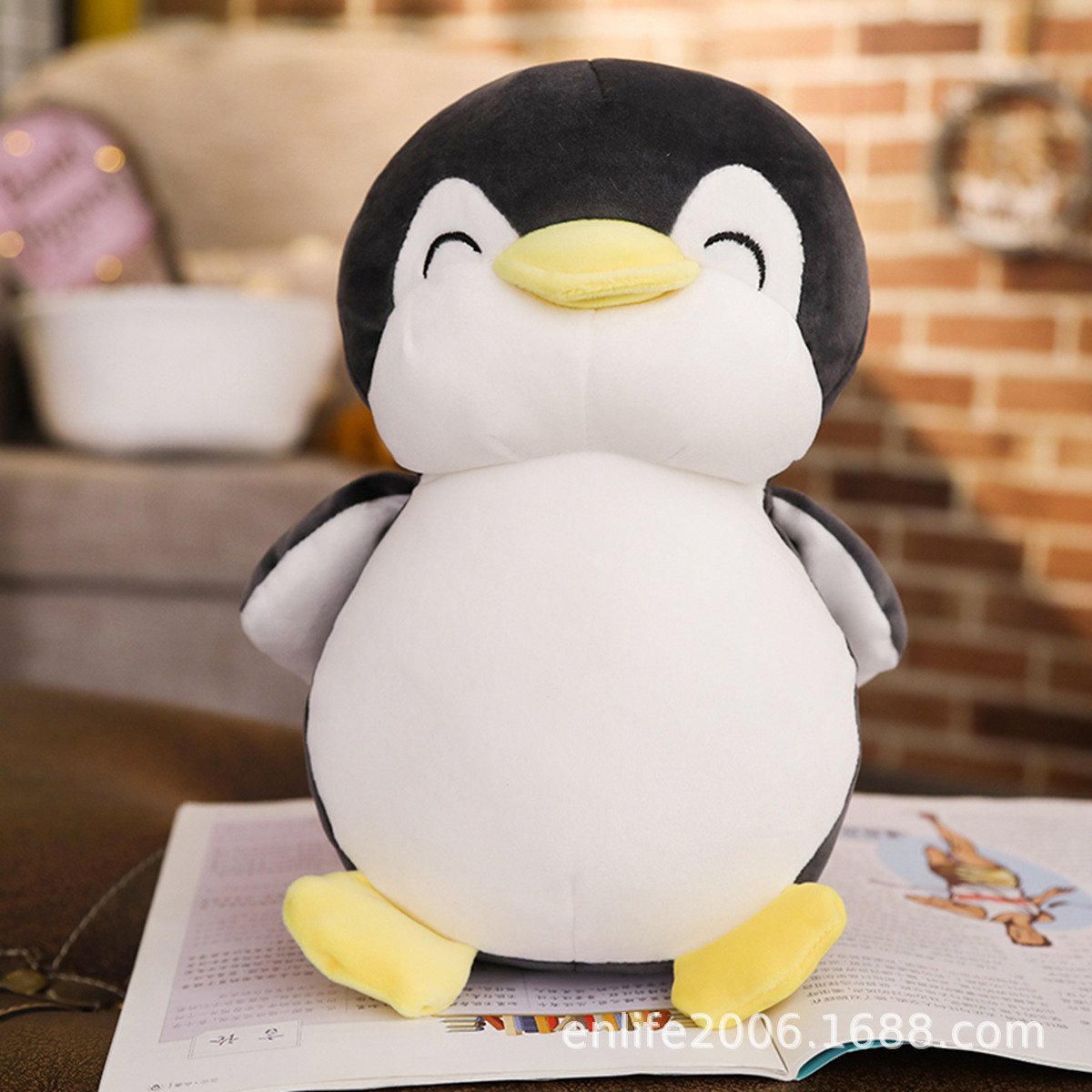 Picture of Korean Cute Fat Penguin Doll Soft Large Plush Toy Sleeping Pillow for Girls and Children Birthday Gift Cute