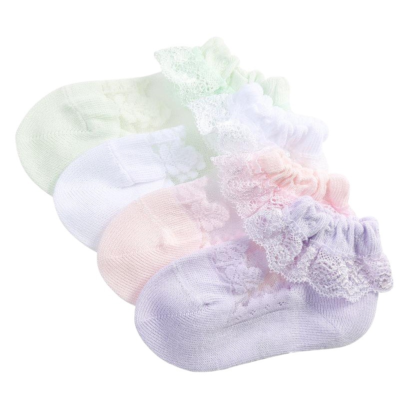 Children's lace stockings summer thin children's lace stockings lace princess socks baby girls stockings Crystal stockings
