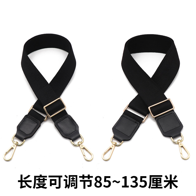 Picture of Women's Bag Solid Color Black Crossbody Shoulder Strap Replacement Bag Strap Shoulder Strap Adjustable Wide Shoulder Strap Strap Accessory Replacement Strap