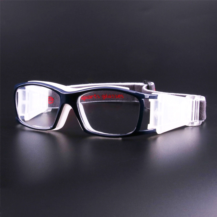Picture of Fashion Unisex Explosion-proof Outdoor Sports Glasses Three-point Kids Can Equipe with Myopia Goggles Football Glasses Frame