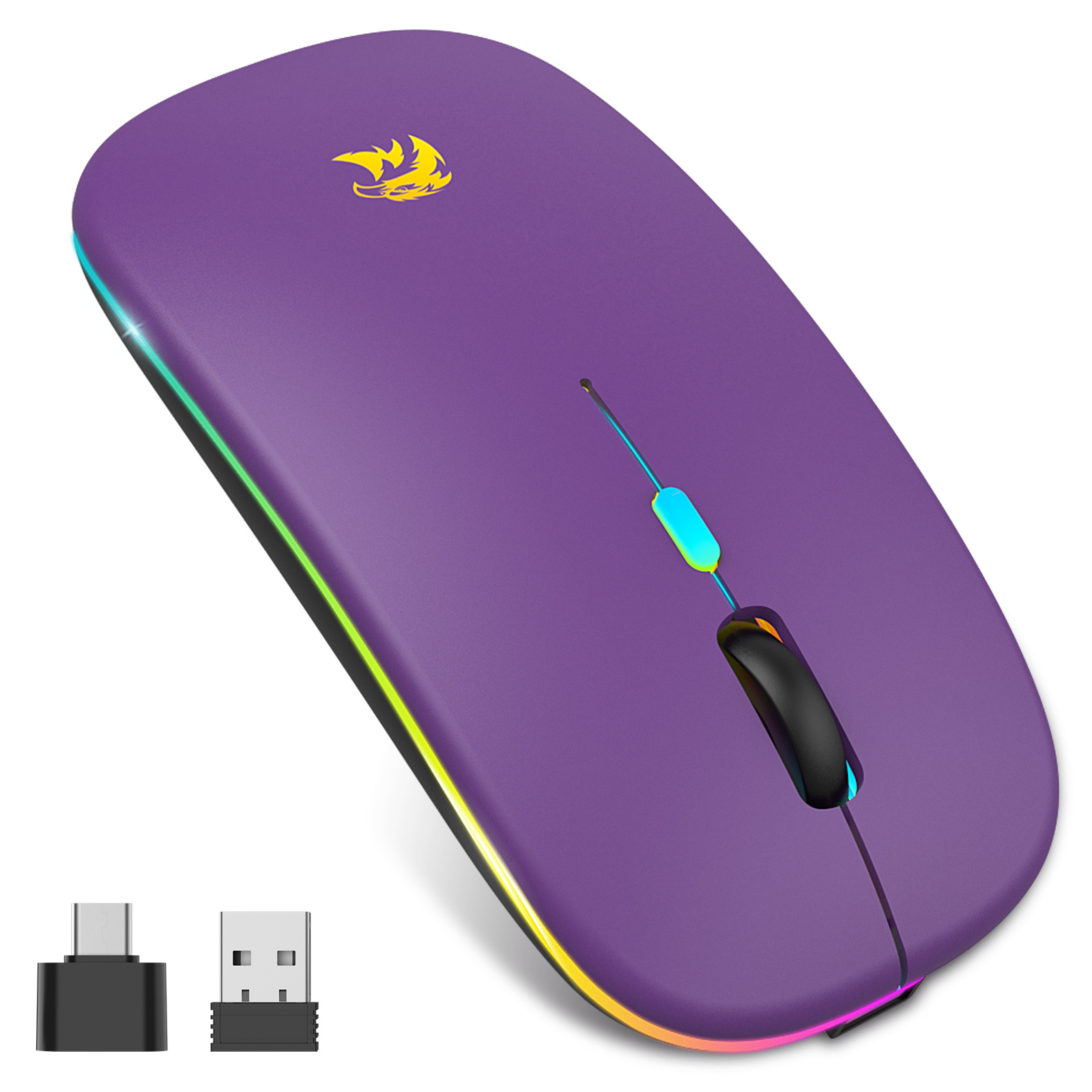 Picture of Cross-Border Explosive Dual-mode 5.0 Bluetooth wireless mouse charging mute office games for mobile phone tablet