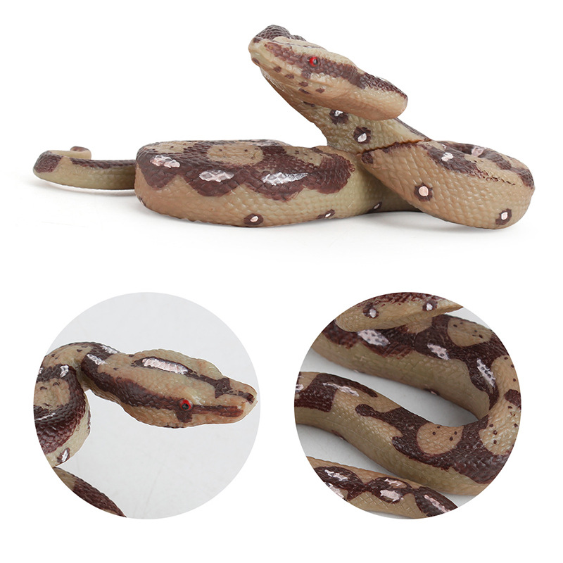 Picture of Foreign trade supply simulation boa constrictor static forest animal solid model Yier early education cognitive toys