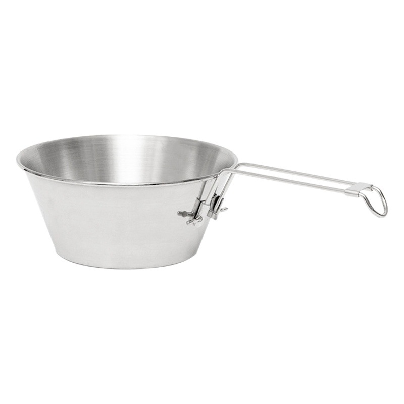 Outdoor Stainless Steel Folding Bowl Picnic Rice Bowl BBQ Folding Cup Hiking Water Cup Camping Ultra Light Portable Cookware