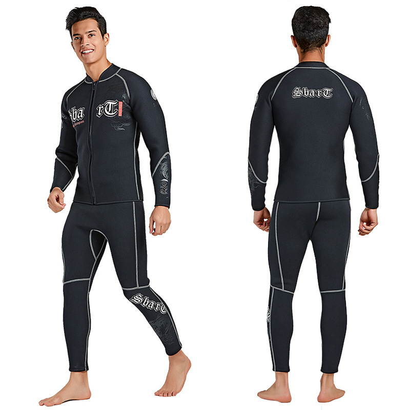 Picture of Men's Shabbat 3mm Diving Suit Men's Split Long Sleeve Snorkeling Cold-proof Comfortable Warm Winter Swimming Diving Suit