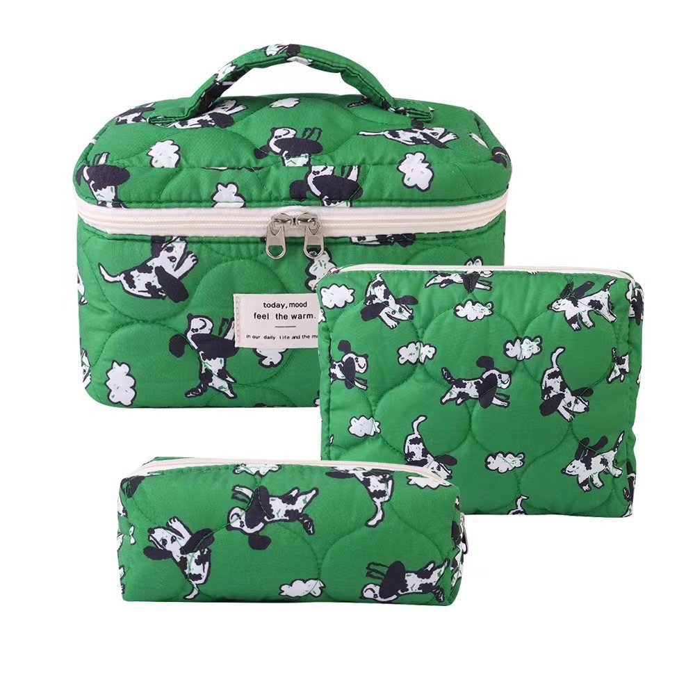 Picture of Cross-border Super New Cotton Cosmetic Bag Niche Portable Washes Storage Bag Floral Ins Cute Quilted