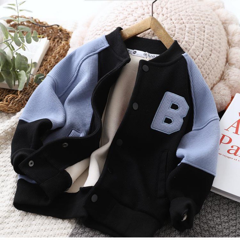 Picture of Boys' Spring Coat 2023 New Children's Baseball Suit Middle and Big Children's Casual Jacket Top Stylish Children's Clothing