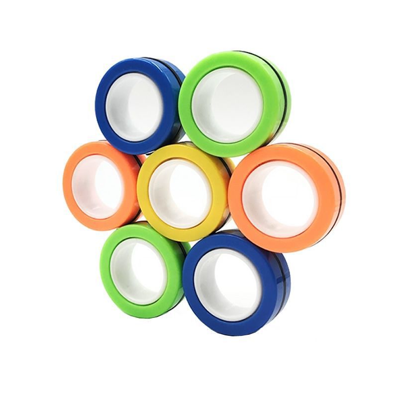 Picture of Decompression Toys New and Unique Cross-Border Amazon Magnetic Ring Ring Strong Magnetic Fingertip Spinner Toy Decompression