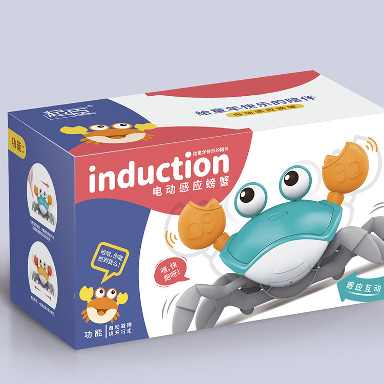 Picture of Cross-Border New Product escape crab automatic obstacle avoidance light music USB charging children crawling electric induction crab