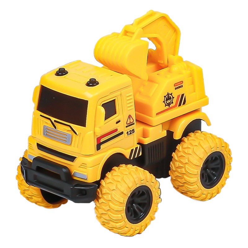 Excavator Engineering Car children's toy boy inertia four-wheel drive off-road stunt toy car car stall wholesale