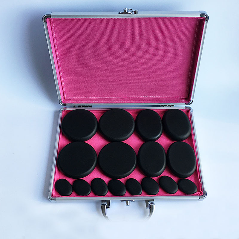Picture of Jinbolan SPA volcanic energy stone heating box set of 16 pieces automatic constant temperature hot stone set massage Stone