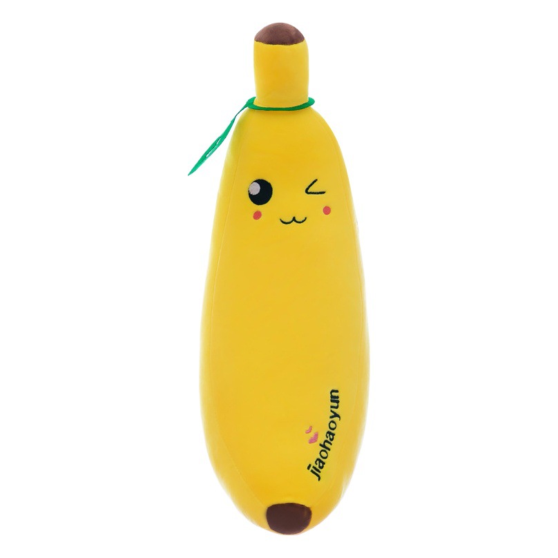 Foreign trade software banana plush toy pillow simulation fruit pillow children doll doll gift wholesale