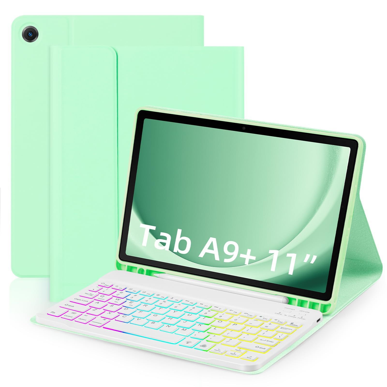 Picture of Bluetooth Keyboard Suitable for Samsung S9 11inch Tablet Protective Case S9/S9Fe Inch Keyboard A8 X205 Protective Case