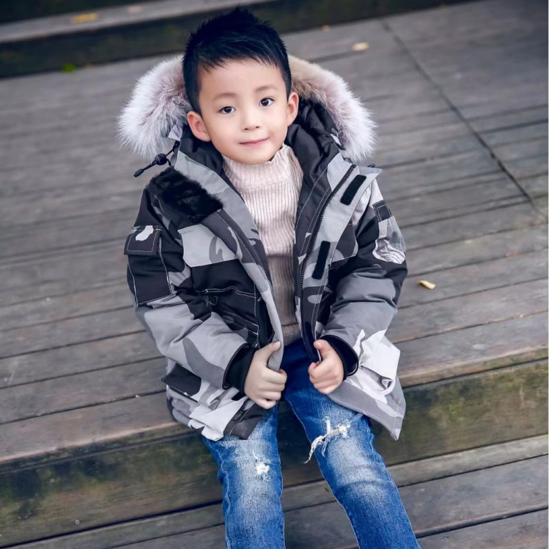 Picture of Big Goose Children's down Jacket C08 Expedition Canadian Parker Boys and Girls Parent-Kids Outdoors Coat 4565Y