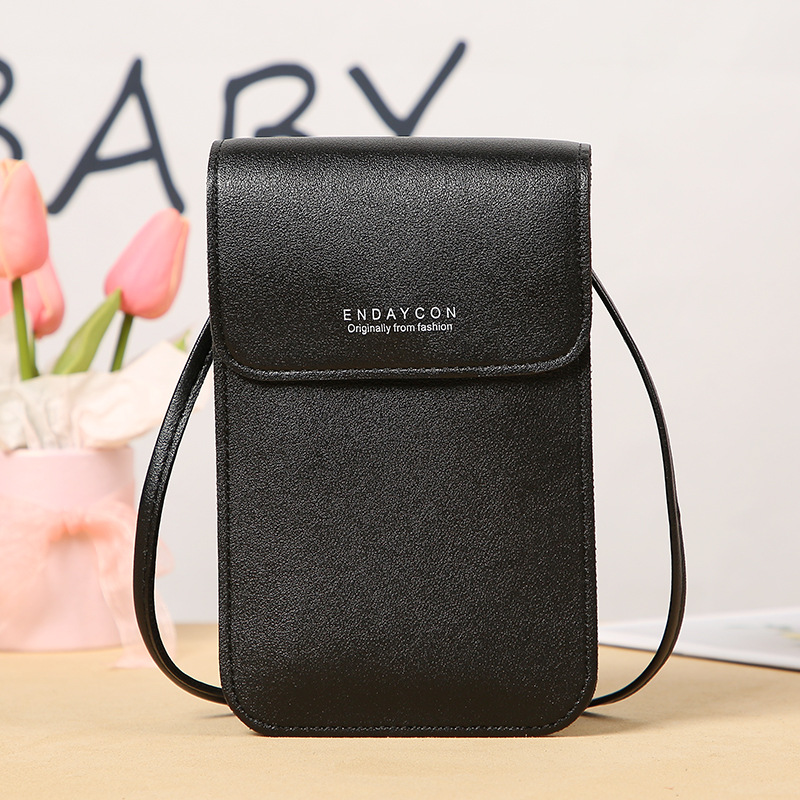 Picture of New Mobile Phone Bag for Women Korean Style Fashionable Multi-Functional Crossbody Shoulder Bag Zipper Solid Color Simple Mini Versatile Wallet