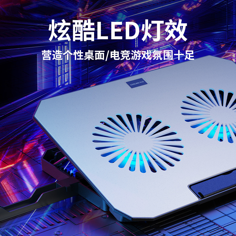 Picture of Acestek N22 laptop radiator 14 inch heat dissipation base frame aluminum alloy silent fan bracket