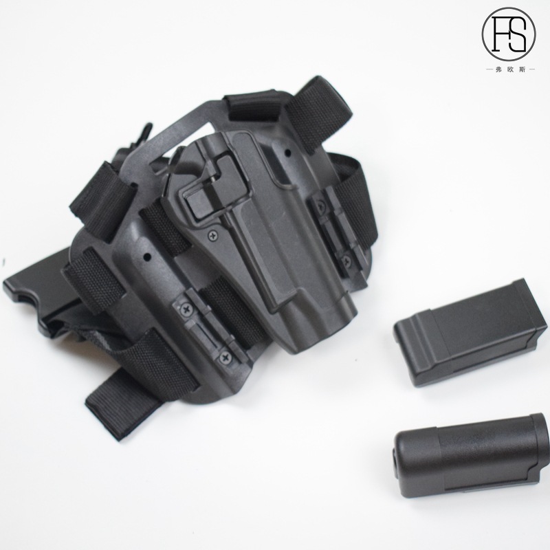 Picture of Tactical quick-pull pistol holster M1911.M92.P226.USP. Glock G17 plastic thigh holster