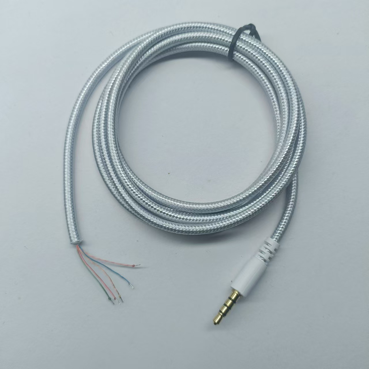 Picture of For Kingston Hurricane Tomahawk Black Hawk 5-Core Headset Repair Line White Braided Headset Upgrade Line Audio Line