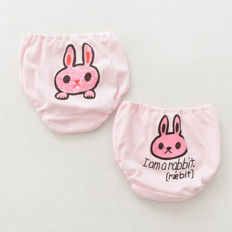 Picture of Japanese boys and girls 100 cotton triangle shorts baby bread cartoon loose children's underwear 4 Pack wholesale