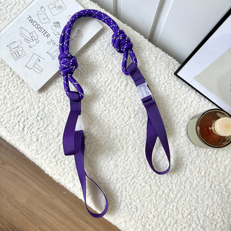 Picture of Bag Shoulder Strap New Extension Bag Strap Adjustable Shopping Bag Nylon Cloth Embroider Flower Hand-Held Crossbody Extended Strap