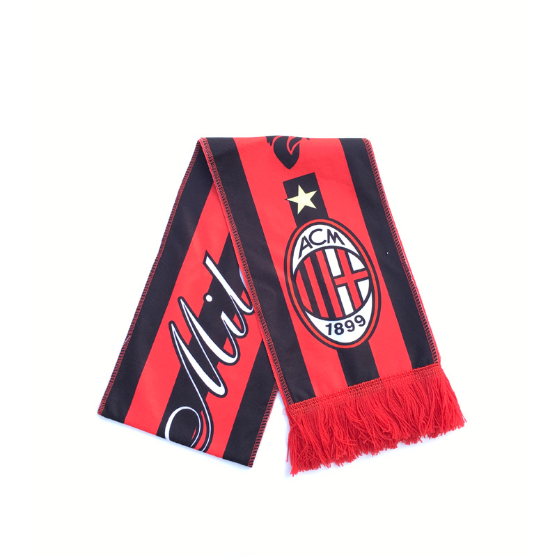 Picture of Fan Supplies Messi Youwen Imperial Horse International Ac Milan Paris Scarf Football Fan Cheer Autumn and Winter Warmth