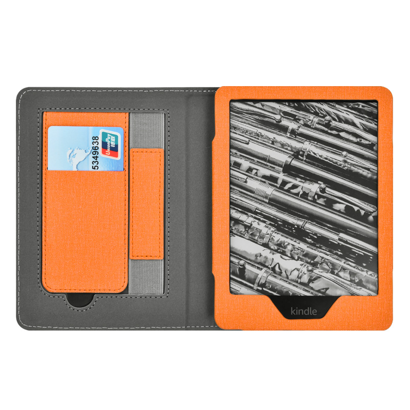 Picture of Suitable for Kindle Paperwhite65 Linen Texture Stand Protective Cover 2024 Youth Version 6inch Protective Cover