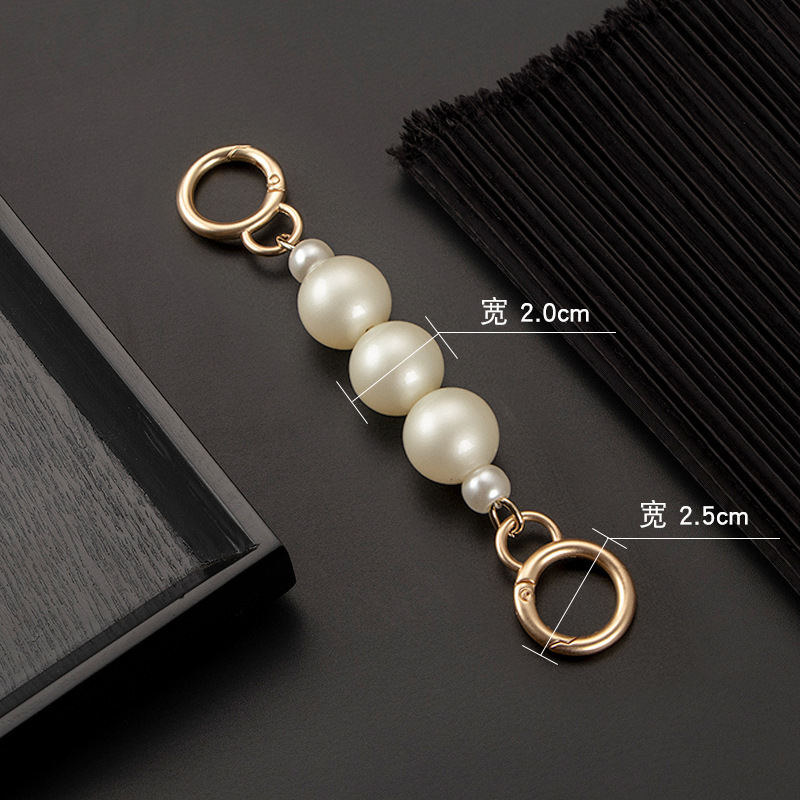 Picture of Old Flower Mahjong Bag Shoulder Strap Underarm Pearl Bag Strap Crossbody Pearl Chain Extension Bag Strap Replacement Bag Chain Accessories