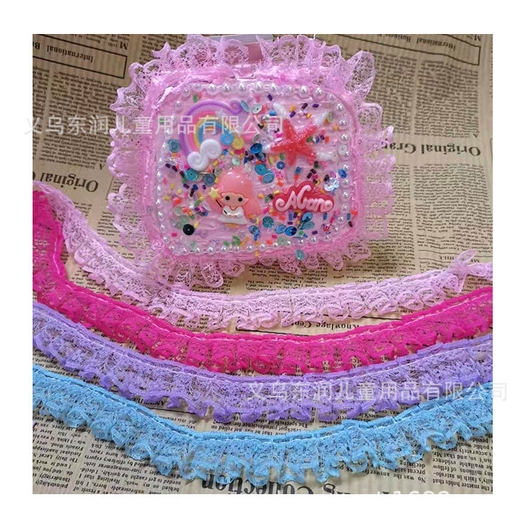 Picture of Single-layer lace confused doll handmade DIY skirt cream glue clay decoration diy toy material wholesale