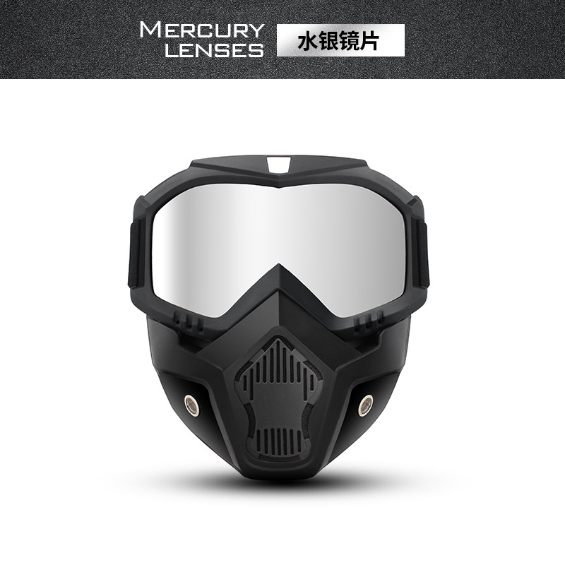 Picture of Retro Harley motorcycle mask riding goggles Harley mask windproof mirror off-road vehicle sports helmet mask