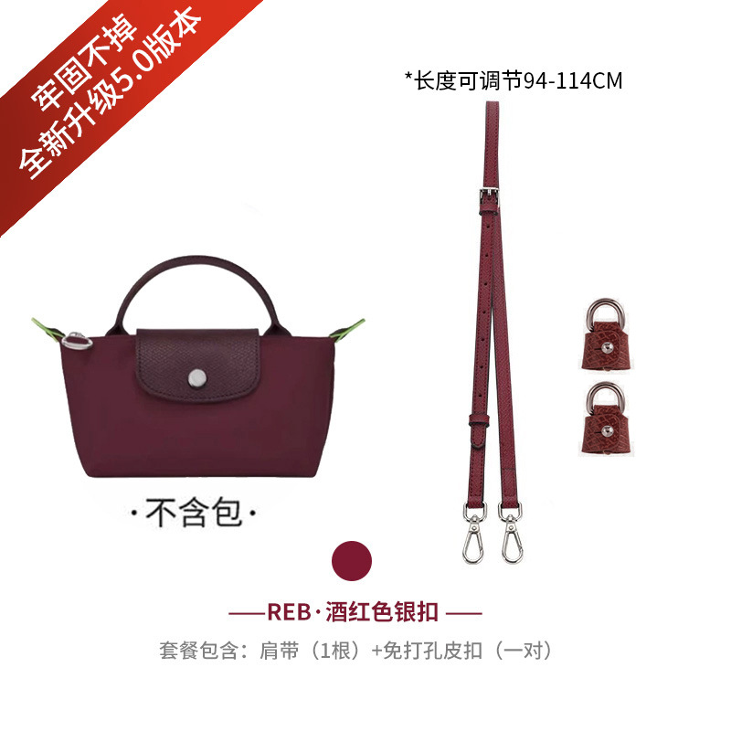 Picture of Mini Dumpling Bag Cowhide Shoulder Strap Punch-Free Crossbody Bag with Mini Adjustable Replacement Genuine Leather Strap