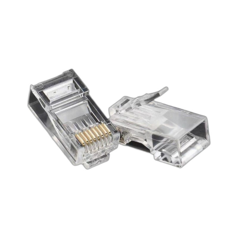 Picture of Yongwei Copper Gold Plated Six Gigabit Unshielded Crystal Head RJ45/8P8C Network CAT6 Computer Network Connector