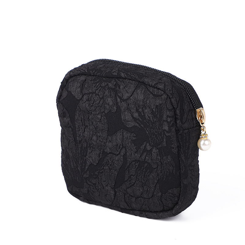 Picture of Cute Mini Canvas Cosmetic Bag for Women Commuting Portable Lipstick Coin Headphone Storage Bag Manufacturer Spot Direct Sales