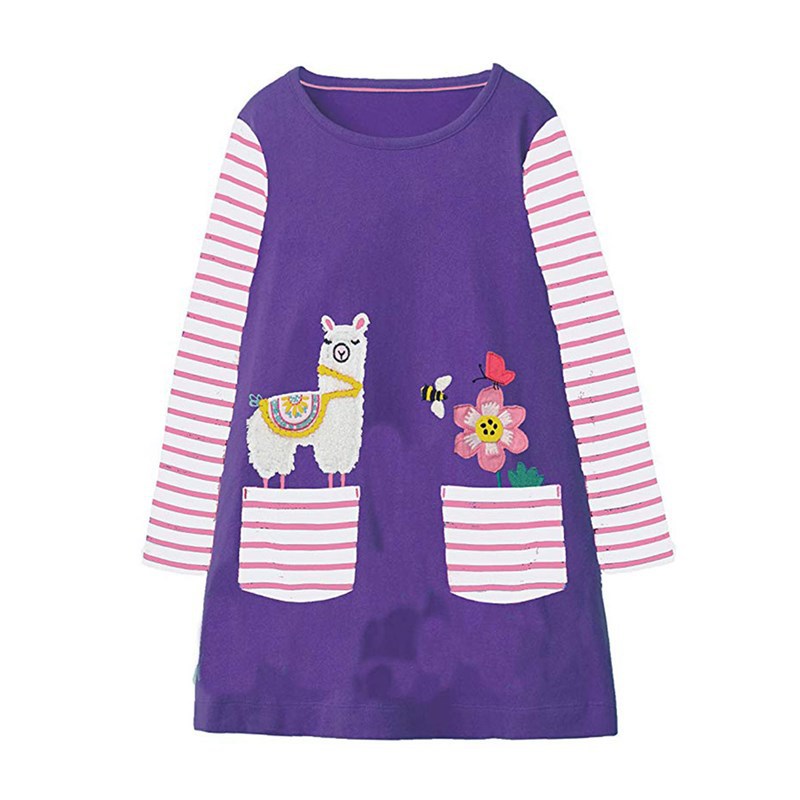 Picture of Girls dress autumn new children's clothing Europe and the United States wholesale long sleeve student skirt children's skirt a generation of hair