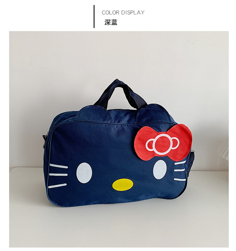 Picture of Wholesale Fashion Cat Large Capacity Student Travel Bag Waterproof Large Capacity Cute Girl KT Duffel Bag Women's Portable