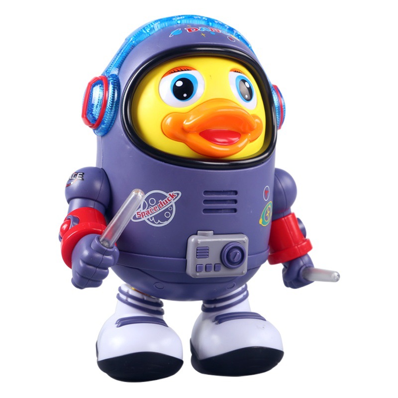 Dancing Space Duck Electric Panda Crawling Walking Singing Blink Eyes Swinging Duck 3-6 Years Old Children Toy Gift Box